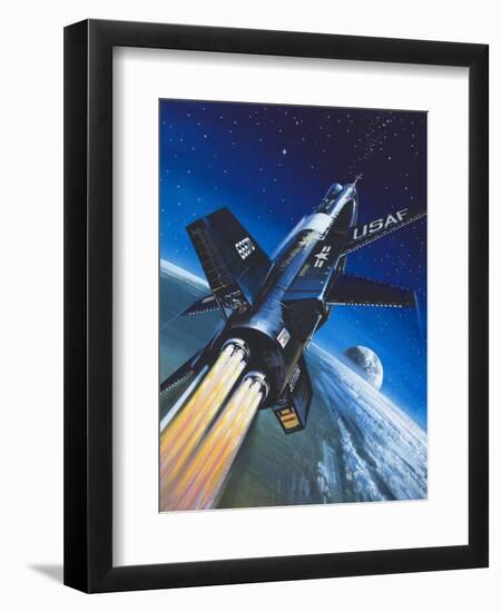 X-15 Rocket Plane-Wilf Hardy-Framed Giclee Print