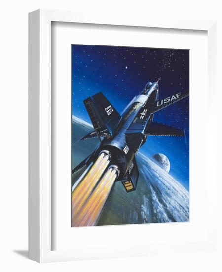 X-15 Rocket Plane-Wilf Hardy-Framed Giclee Print