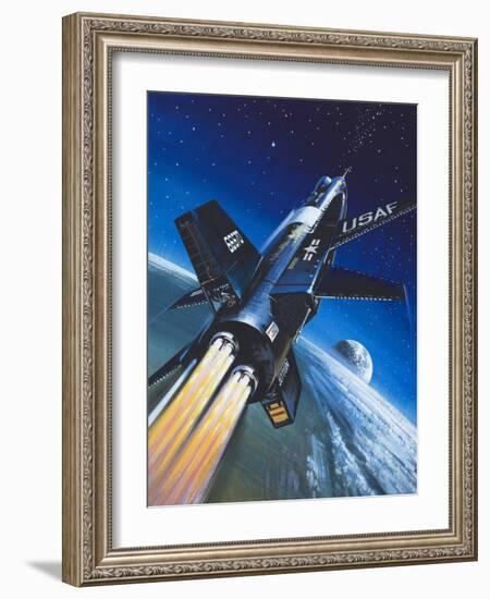 X-15 Rocket Plane-Wilf Hardy-Framed Giclee Print