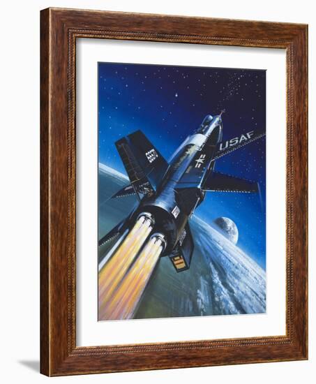 X-15 Rocket Plane-Wilf Hardy-Framed Giclee Print