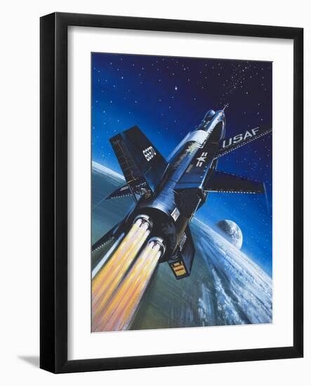 X-15 Rocket Plane-Wilf Hardy-Framed Giclee Print