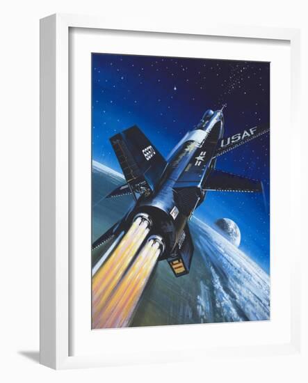 X-15 Rocket Plane-Wilf Hardy-Framed Giclee Print