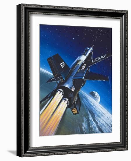 X-15 Rocket Plane-Wilf Hardy-Framed Giclee Print