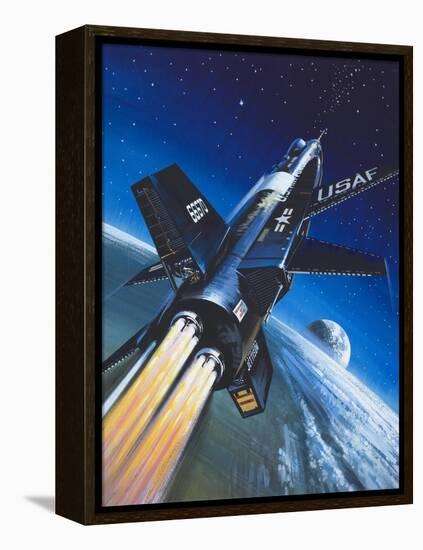 X-15 Rocket Plane-Wilf Hardy-Framed Premier Image Canvas