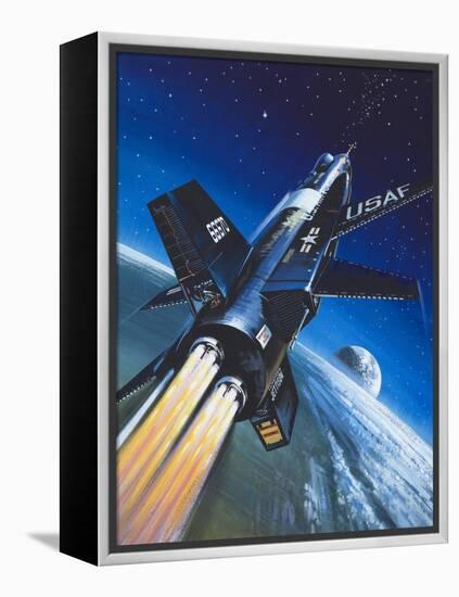 X-15 Rocket Plane-Wilf Hardy-Framed Premier Image Canvas