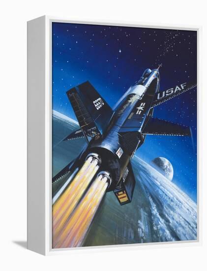 X-15 Rocket Plane-Wilf Hardy-Framed Premier Image Canvas