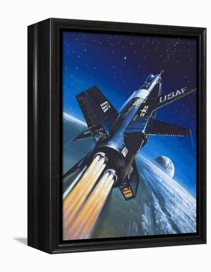 X-15 Rocket Plane-Wilf Hardy-Framed Premier Image Canvas