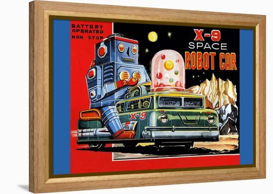 X-9 Space Robot Car-null-Framed Stretched Canvas