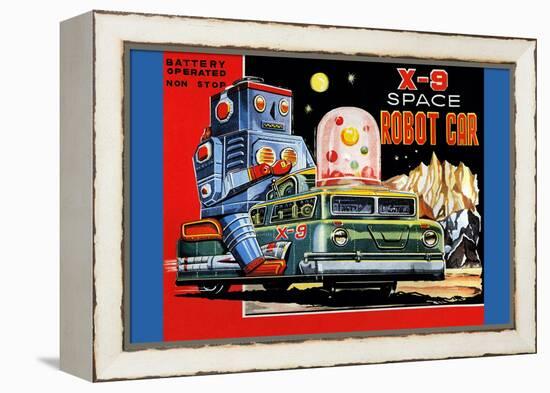 X-9 Space Robot Car-null-Framed Stretched Canvas