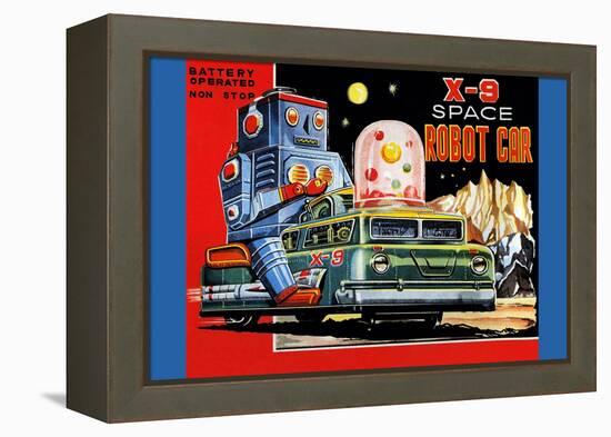 X-9 Space Robot Car-null-Framed Stretched Canvas