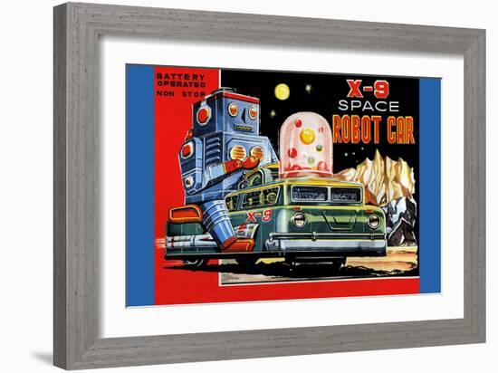 X-9 Space Robot Car-null-Framed Art Print