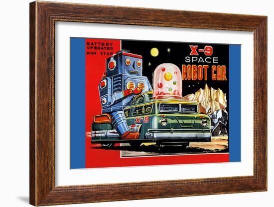 X-9 Space Robot Car-null-Framed Art Print