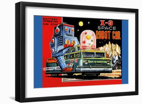 X-9 Space Robot Car-null-Framed Art Print