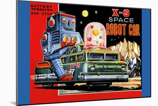 X-9 Space Robot Car-null-Mounted Art Print