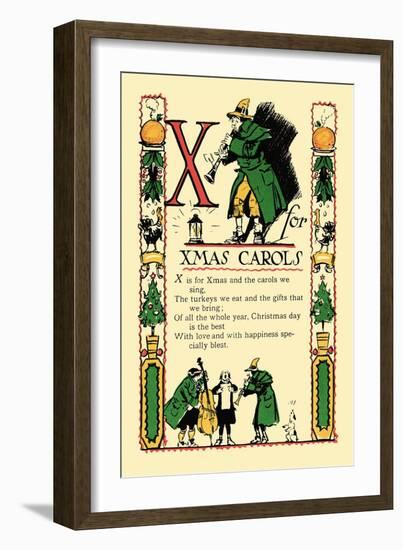 X for X-Mas Carols-Tony Sarge-Framed Art Print