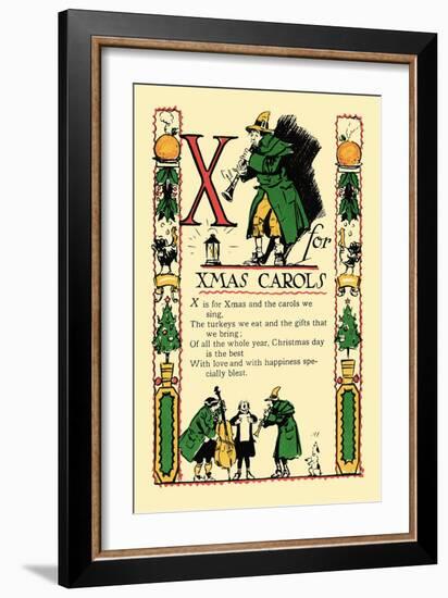 X for X-Mas Carols-Tony Sarge-Framed Art Print