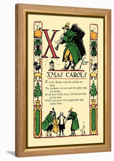 X for X-Mas Carols-Tony Sarge-Framed Stretched Canvas