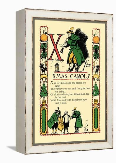 X for X-Mas Carols-Tony Sarge-Framed Stretched Canvas