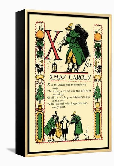 X for X-Mas Carols-Tony Sarge-Framed Stretched Canvas