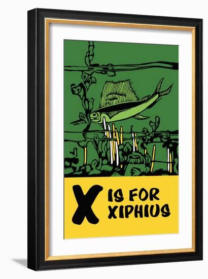 X is for Xiphius-Charles Buckles Falls-Framed Art Print