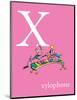 X is for Xylophone (pink)-Theodor (Dr. Seuss) Geisel-Mounted Art Print