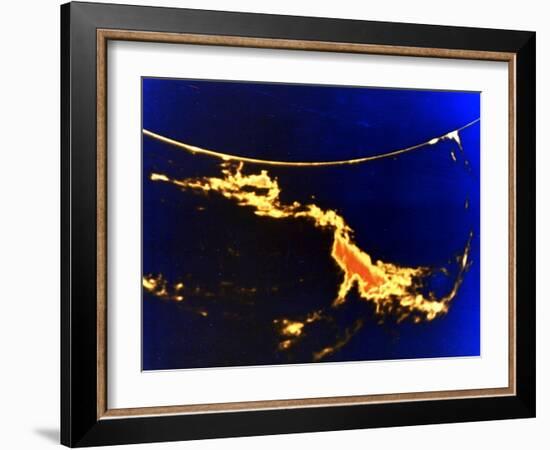 X-Ray Image of a Solar Flare-null-Framed Giclee Print