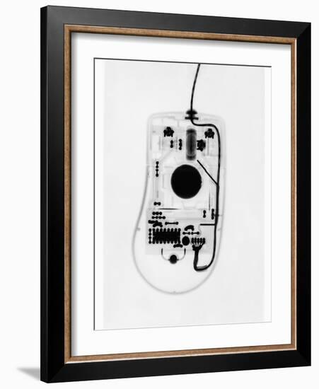 X-Ray of a Computer Mouse-Chris Rogers-Framed Photographic Print