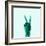 X-Ray of Hand Doing Peace Sign-null-Framed Photographic Print