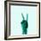 X-Ray of Hand Doing Peace Sign-null-Framed Photographic Print