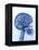 X-ray of skull with gears-Thom Lang-Framed Premier Image Canvas