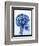 X-ray of skull with gears-Thom Lang-Framed Photographic Print