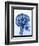 X-ray of skull with gears-Thom Lang-Framed Photographic Print