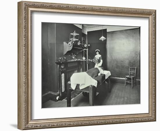 X-Ray Room, Fulham School Treatment Centre, London, 1914-null-Framed Giclee Print