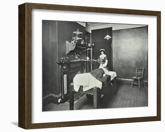 X-Ray Room, Fulham School Treatment Centre, London, 1914-null-Framed Giclee Print