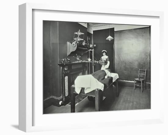 X-Ray Room, Fulham School Treatment Centre, London, 1914-null-Framed Giclee Print