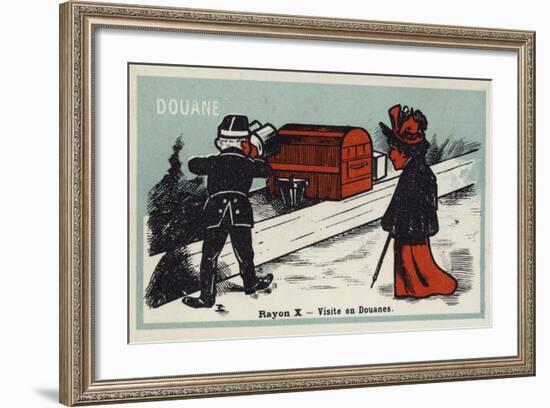X Rays - a Visit to Customs-null-Framed Giclee Print