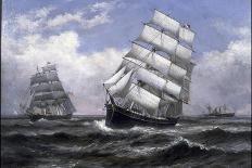 Tall Ships-Xanthus Russell Smith-Mounted Giclee Print