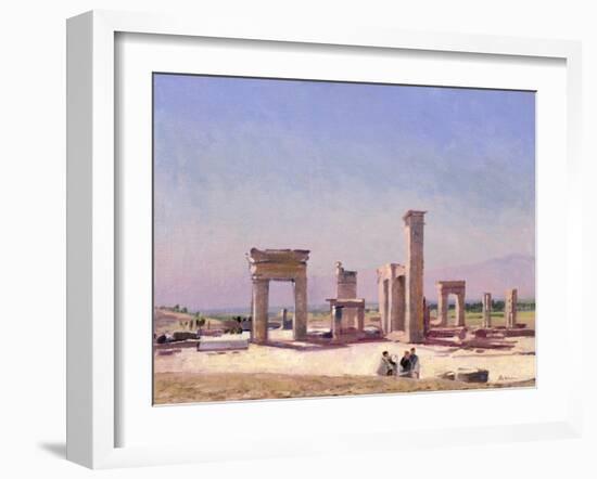 Xerxes Palace, Persepolis-Bob Brown-Framed Giclee Print