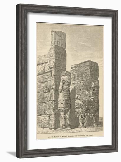 Xerxes Palace, Persepolis-null-Framed Art Print