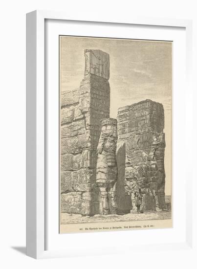 Xerxes Palace, Persepolis-null-Framed Art Print