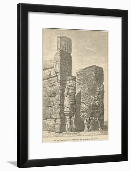 Xerxes Palace, Persepolis-null-Framed Art Print