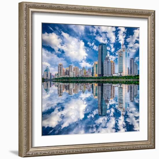 Xiamen, China Skyline on Yundang Lake-Sean Pavone-Framed Photographic Print