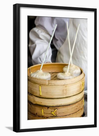 Xiao Long Bao in Chenghuang Miao, Shanghai, China-Michael DeFreitas-Framed Photographic Print