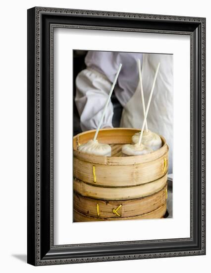 Xiao Long Bao in Chenghuang Miao, Shanghai, China-Michael DeFreitas-Framed Photographic Print