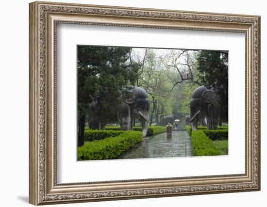 Xiaoling Tomb, Nanjing, Jiangsu province, China, Asia-Michael Snell-Framed Photographic Print