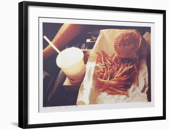 XII - Cheeseburger and Fries from One Culture Under God-Larry Stark-Framed Serigraph