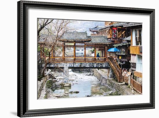 Xijiang, or 'One-Thousand-Household‚Äù Miao Village (The Biggest Miao Village in China), Guizhou-Nadia Isakova-Framed Photographic Print