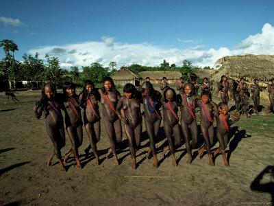 Xingu Dance, Brazil, South America Photographic Print 