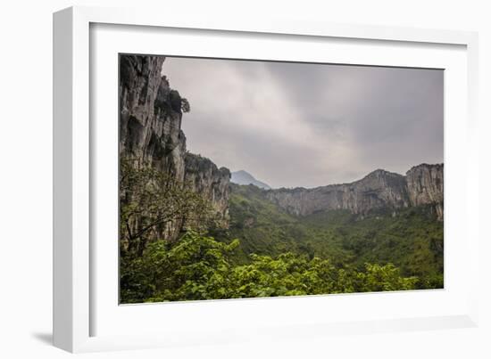 Xinwen Stone Sea Global Geo Park, Sichuan Province, China, Asia-Michael Snell-Framed Photographic Print