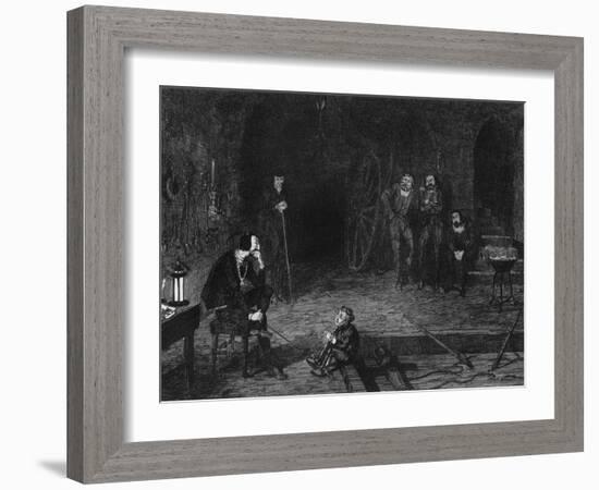 Xit Wedded to the 'Scavenger's Daughter, 1840-George Cruikshank-Framed Giclee Print